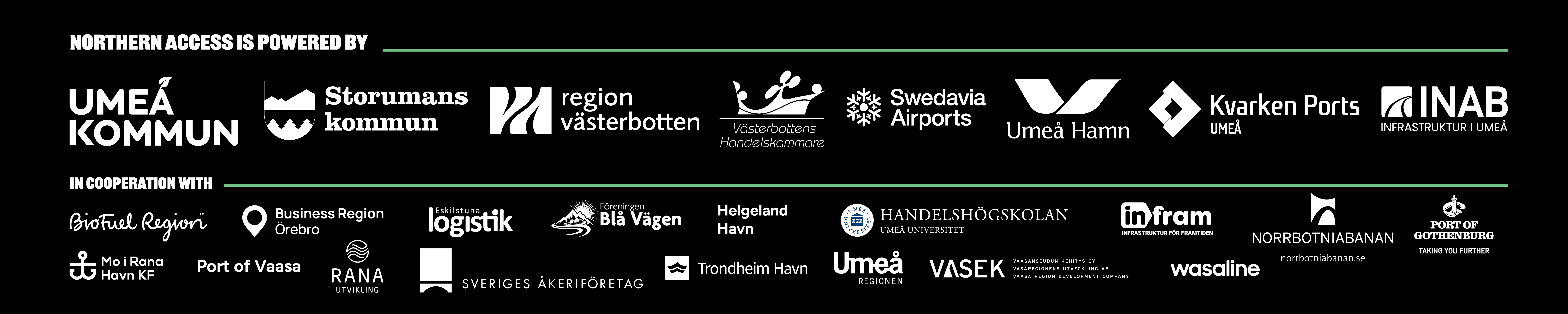 Northern Access partner logos
