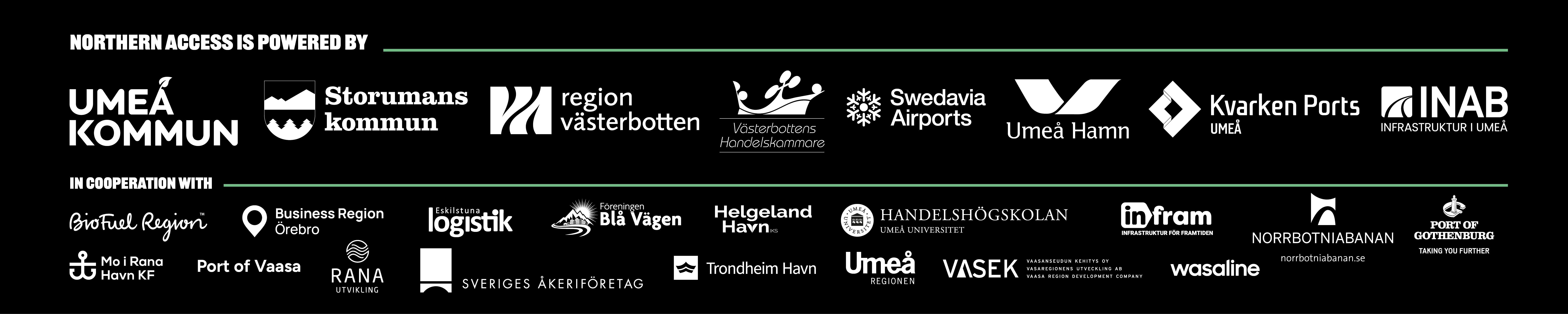 Northern Access partner logos